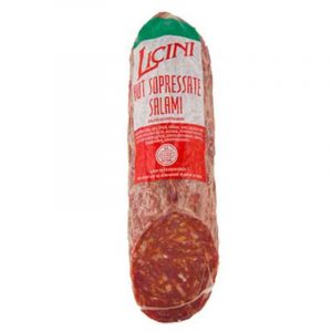 Licini Sopressate Hot 1piece Cryovac 10 lb