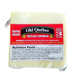 Old Quebec 3 year Vintage Cheddar 20/8oz.